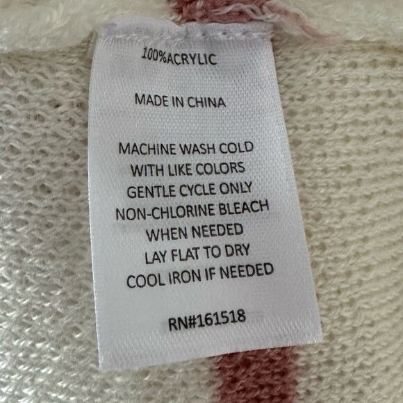 Alredine by Bailey’s Blossoms Pink Star Knit Sweater NEW - Picture 4 of 5